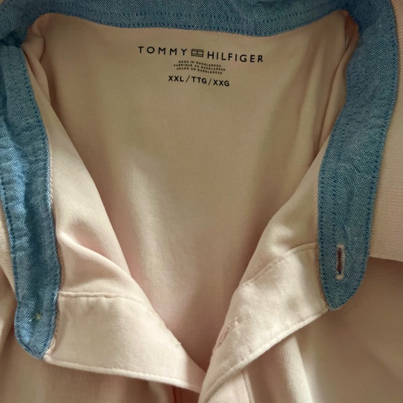 Tommy Hilfiger Polo Shirt XXL Excellent Condition light pink - Picture 5 of 10